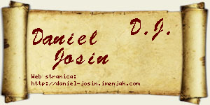 Daniel Josin vizit kartica